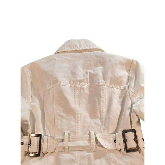 Millard Fillmore MF-13 Pea Coat Women Sz XS 4 Button Utility White Work Winter - Picture 9 of 9